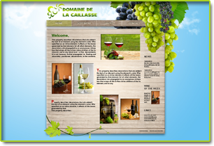 Exemple de creation de site internet pour un domaine viticole